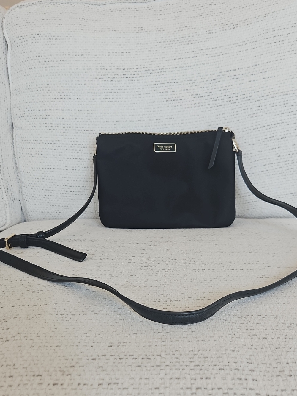 kate spade Black Madelyne Wilson Road Nylon Crossbody